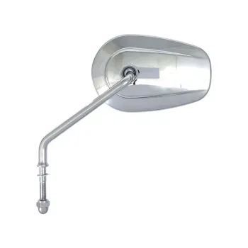 cafe 4 racer - Riptide tapered mirror set, long stem. Chrome - MCS Standard mirrors 