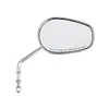 cafe 4 racer - Riptide tapered mirror set, long stem. Chrome - MCS Standard mirrors 