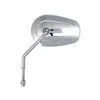 cafe 4 racer - Riptide tapered mirror set, short stem. Chrome - MCS Standard mirrors 