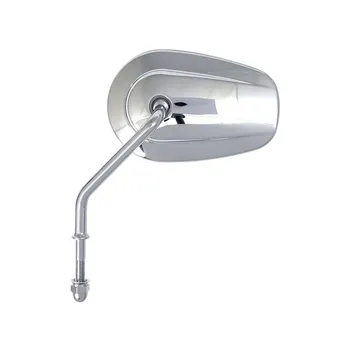 cafe 4 racer - Riptide tapered mirror set, short stem. Chrome - MCS Standard mirrors 