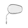 cafe 4 racer - Riptide tapered mirror set, short stem. Chrome - MCS Standard mirrors 