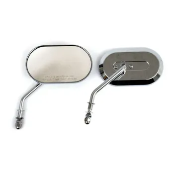 cafe 4 racer - NESS DIE-CAST CHROME CATEYE MIRROR - ARLEN NESS Standard mirrors 