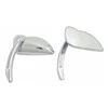 cafe 4 racer - Leaf style, convex mirror set. Chrome - MCS Standard mirrors 