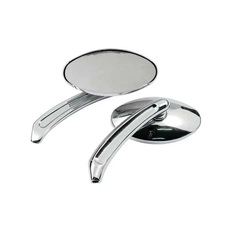 cafe 4 racer - Tripper mirror set. Chrome - MCS Standard mirrors 