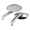 cafe 4 racer - Tripper mirror set. Chrome - MCS Standard mirrors 