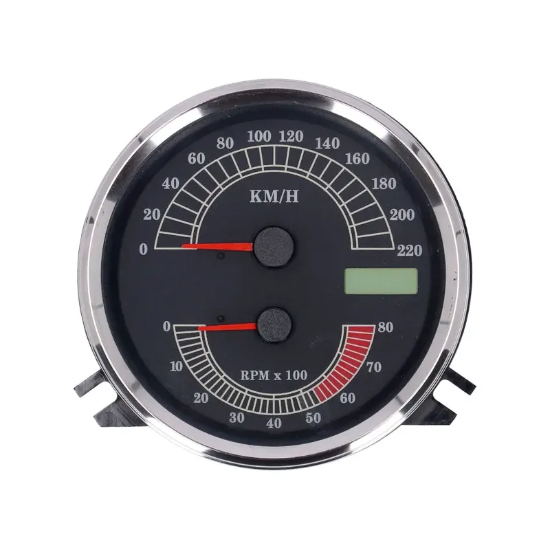 cafe 4 racer - FL speedo/tachometer, 00-03 face, black. Electronic drive - MCS Analog speedometers 