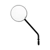 cafe 4 racer - Steel 4" round mirror. Black, long stem - MCS Standard mirrors 