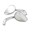 cafe 4 racer - Mirror set Phoenix 2. Chrome - MCS Standard mirrors 