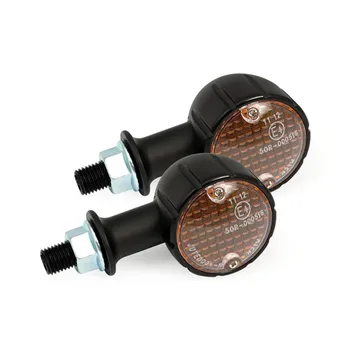 cafe 4 racer - Arizona, halogen turn signals. Black. 20mm stem - MCS Standard indicators 