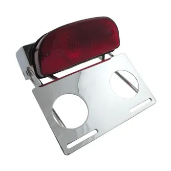 cafe 4 racer - Snakelight taillight. Chrome - MCS Bulb rear lights 