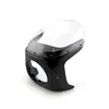 cafe 4 racer - Mid-size Headlamp fairing for side-mount 7" headlamps - MCS Front Headlamp Masks 