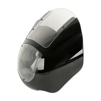 cafe 4 racer - Quarter fairing kit, with clear windshield - MCS Front Headlamp Masks 