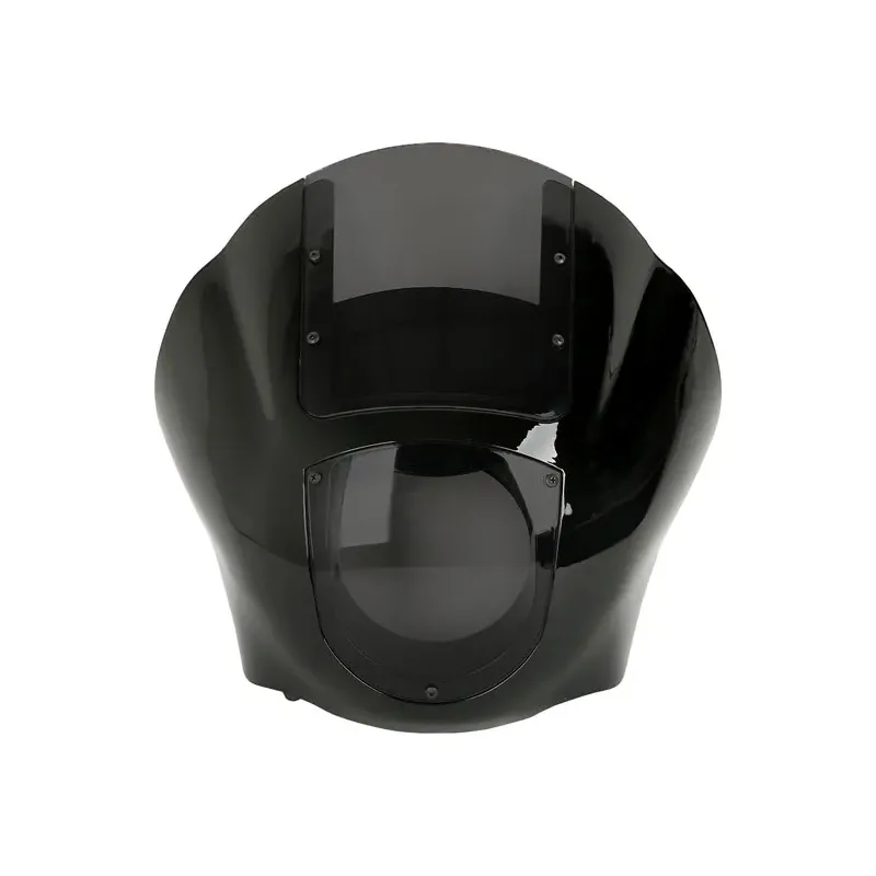 cafe 4 racer - Quarter fairing kit, with dark tinted windshield - MCS Front Headlamp Masks 