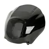 cafe 4 racer - Quarter fairing kit, with dark tinted windshield - MCS Front Headlamp Masks 