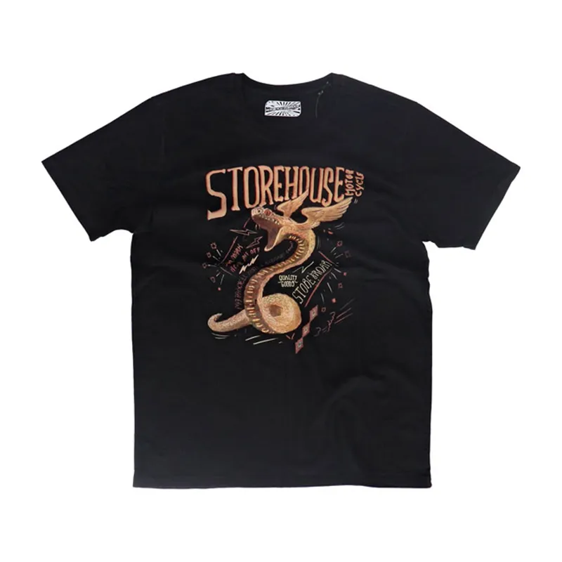 cafe 4 racer - MCS Snakebite tričko černé - MCS Trička 