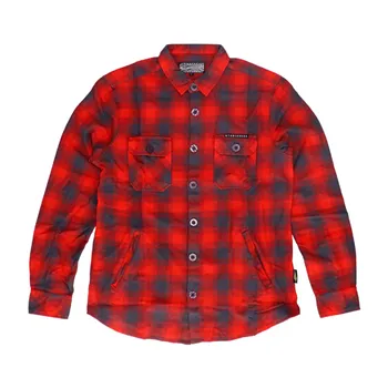 cafe 4 racer - MCS Worker Flanel shirt red/grey - MCS Shirts 