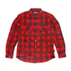 cafe 4 racer - MCS Worker Flanel shirt red/grey - MCS Shirts 
