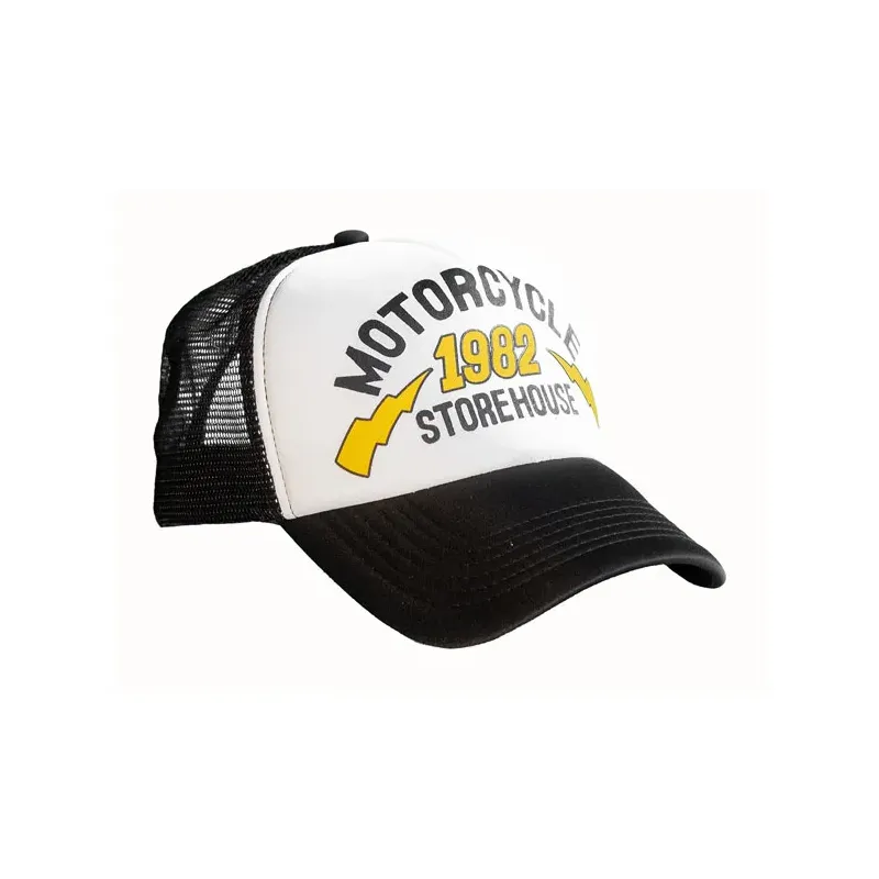 cafe 4 racer - MCS 1982 Trucker cap black/grey - MCS Šiltovka 
