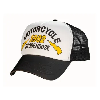 cafe 4 racer - MCS 1982 Trucker cap black/grey - MCS Šiltovka 