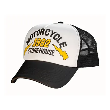 cafe 4 racer - MCS 1982 Trucker cap black/grey - MCS Šiltovka 