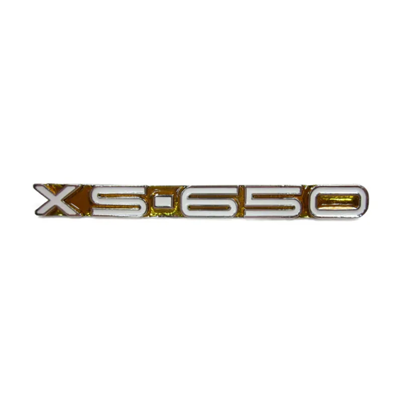 cafe 4 racer - Yamaha XS-650 OEM 256-21786-01 Boční krycí nápis 1ks žlutý - MCS Emblémy Nálepky Logá 