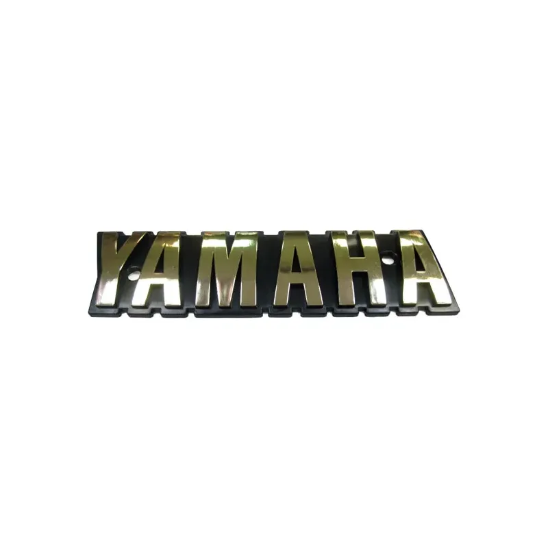 cafe 4 racer - YAMAHA tank emblem 1pcs gold - MCS Billet Emblems Stickers Logos 