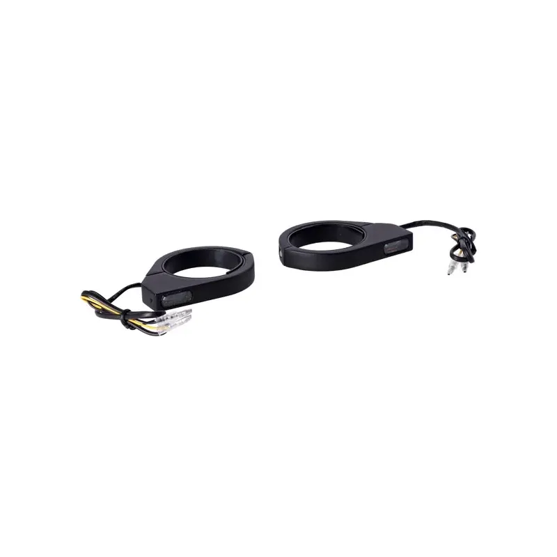 cafe 4 racer - MCS, fork clamp turn signal set. ECE - MCS Special indicators 