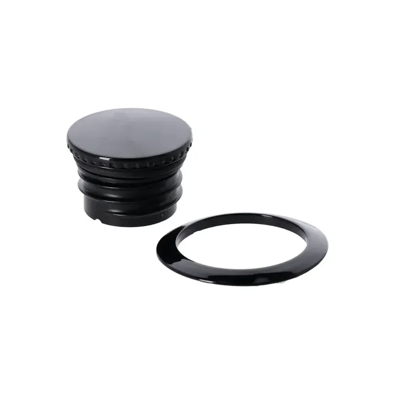 cafe 4 racer - Pop-up gas cap set. Black - MCS Fuel Caps 