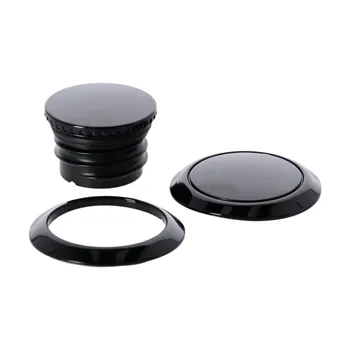 cafe 4 racer - Pop-up gas cap, left & right set. Black - MCS Fuel Caps 