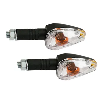 cafe 4 racer - Big Peak turn signal set, 40mm stem. Black - MCS Standard indicators 