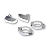 cafe 4 racer - Paco, turn signal fork mount kit. 35-37mm. Chrome - MCS Fork Cover & Turn signal 