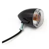 cafe 4 racer - Late-style turn signal assembly. Rear. Gloss black - MCS Standard indicators 