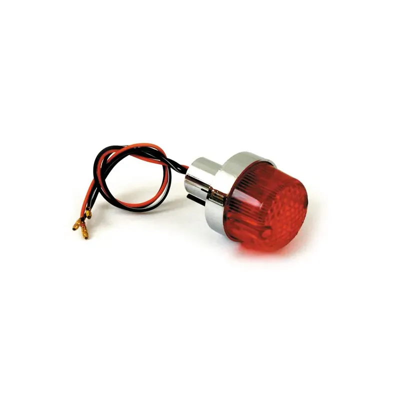 cafe 4 racer - Retro taillight. Chrome - MCS Bulb rear lights 