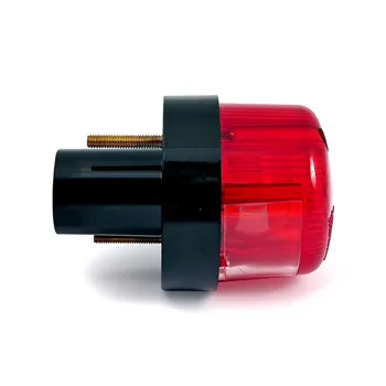 cafe 4 racer - Lucas taillight assembly. With bracket. Black - MCS Bulb rear lights 