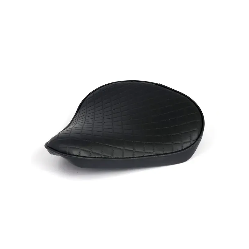 cafe 4 racer - Fitzz, custom solo seat. Black Flame. Large. 4cm thick - MCS Bobber Solo Seats 
