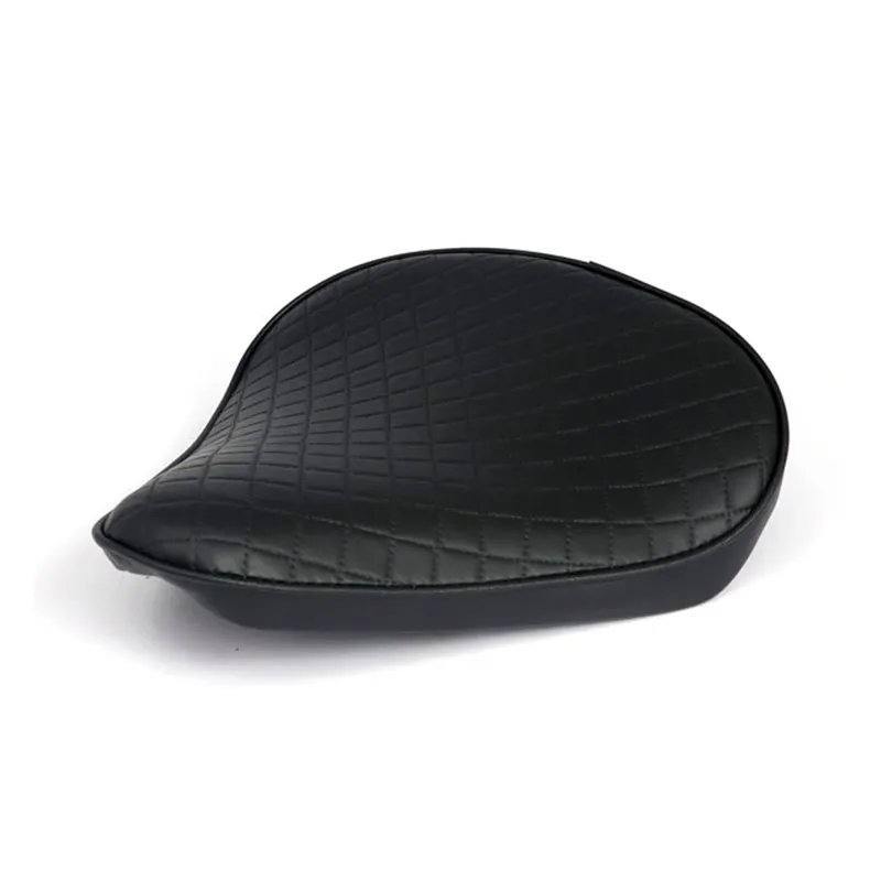 cafe 4 racer - Fitzz, sólo sedadlo. Čierny plameň. Veľký Hrúbka 4cm - MCS Bobber Solo Sedadlá 