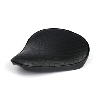 cafe 4 racer - Fitzz, custom solo seat. Black Flame. Large. 4cm thick - MCS Bobber Solo Seats 