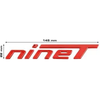 cafe 4 racer - BMW R NINE T LOGO ČERVENÁ 1ks - Cafe4Racer Emblémy Nálepky Logá 