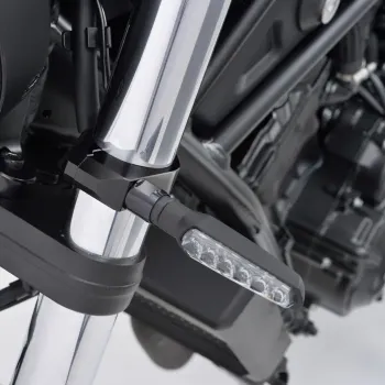 cafe 4 racer - DAYTONA CNC-indicator bracket set for 41mm - Daytona CNC aluminum housing & brackets 