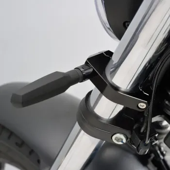 cafe 4 racer - DAYTONA CNC-indicator bracket set for 41mm - Daytona CNC aluminum housing & brackets 