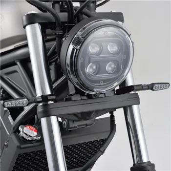 cafe 4 racer - DAYTONA CNC-indicator bracket set for 39mm - Daytona CNC aluminum housing & brackets 