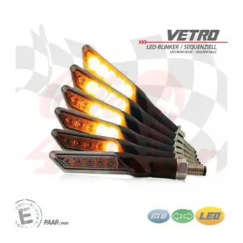 cafe 4 racer - LED indicator "VETRO" - HS MOTO Germany Running light LED turn signal 4251352670601