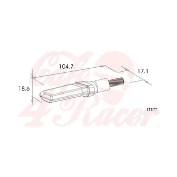 cafe 4 racer - LED indicator "VETRO" - HS MOTO Germany Running light LED turn signal 4251352670601