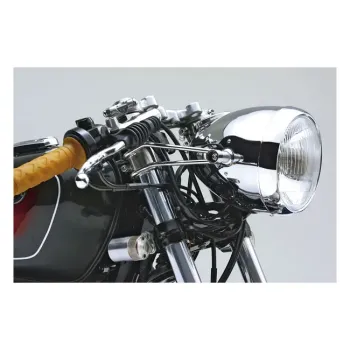 cafe 4 racer - CHROME VINTAGE 5-3/4" HEADLIGHT - MCS Headlights side mount 