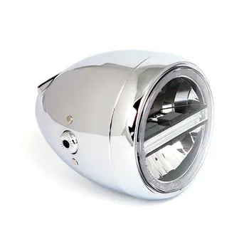 cafe 4 racer - Neo Vintage LED svetlomety chróm - MCS LED svetlá 