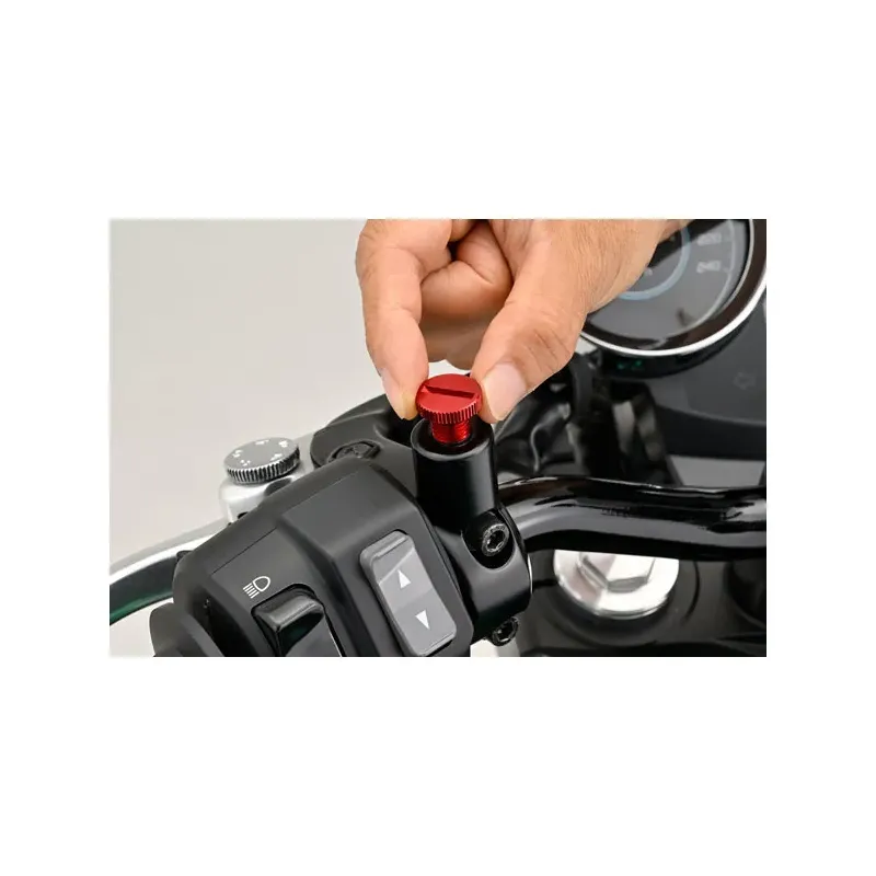 cafe 4 racer - Daytona, mirror hole plug. Red. RHT - Daytona Accessories 