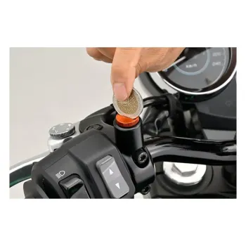 cafe 4 racer - Daytona, mirror hole plug. Orange. RHT - Daytona Accessories 
