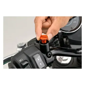 cafe 4 racer - Daytona, mirror hole plug. Orange. RHT - Daytona Accessories 