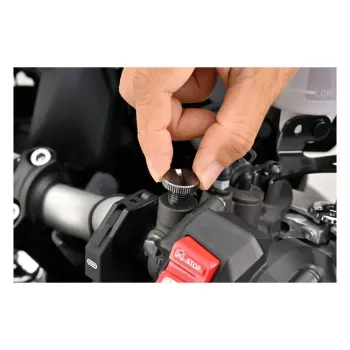 cafe 4 racer - Daytona, mirror hole plug. Gun-metal. LHT - Daytona Accessories 