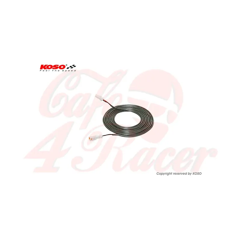 cafe 4 racer - KOSO Kábel pre snímač teploty 1 meter. (biela zástrčka) - Koso Senzory 4054783550487